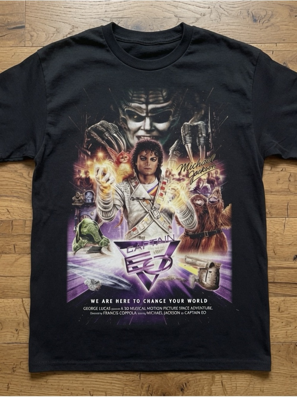 Captain EO Michael Jackson Graphic Tee - Black